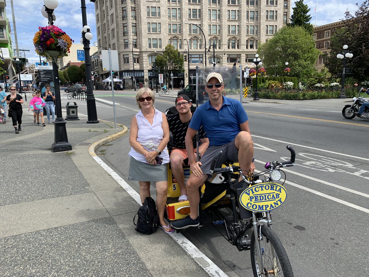 Awesome helping families make the most of mini summer vacations. Notice the protective visor. VPC is taking steps to make people feel secure in their tourism choices.
