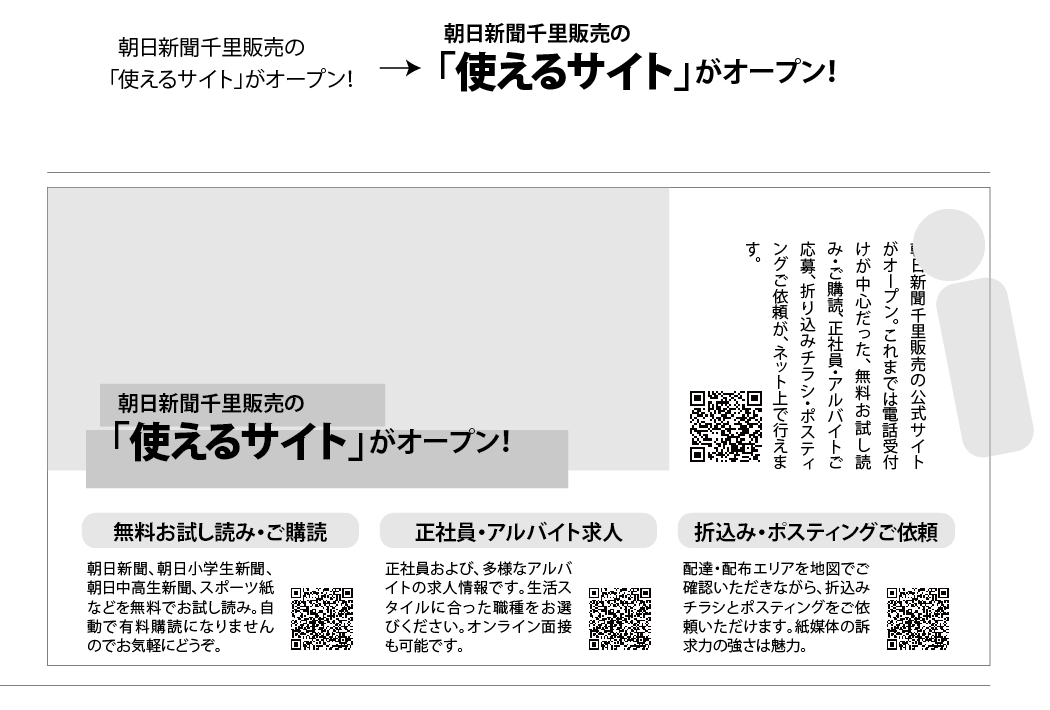千里あさひくらぶ おかちん リツイートできます 文字は同じ大きさを並べるよりも 思い切って 大きい 小さい 太い 細い のコントラストを付けた方が 不思議と小さい文字も見やすくなります