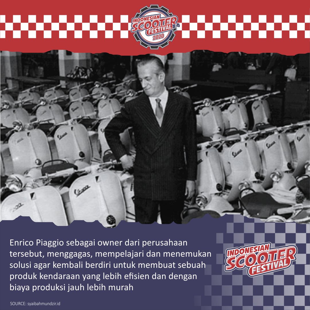 indoscooterfest's tweet photo. Piaggio MP5 dalam penyebutannya memiliki arti "Moto Piaggio 5" sedangkan nama Paperino merupakan sebutan Italia untuk Donald Duck alias Donal Bebek, karena bentuknya menyerupai tokoh kartun Disney tersebut.
.
SEE YOU AT
INDONESIAN SCOOTER FESTIVAL #4 ON DESEMBER 2020. https://t.co/m7lOnejE6k