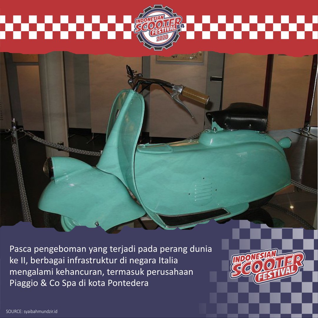 indoscooterfest's tweet photo. Piaggio MP5 dalam penyebutannya memiliki arti "Moto Piaggio 5" sedangkan nama Paperino merupakan sebutan Italia untuk Donald Duck alias Donal Bebek, karena bentuknya menyerupai tokoh kartun Disney tersebut.
.
SEE YOU AT
INDONESIAN SCOOTER FESTIVAL #4 ON DESEMBER 2020. https://t.co/m7lOnejE6k