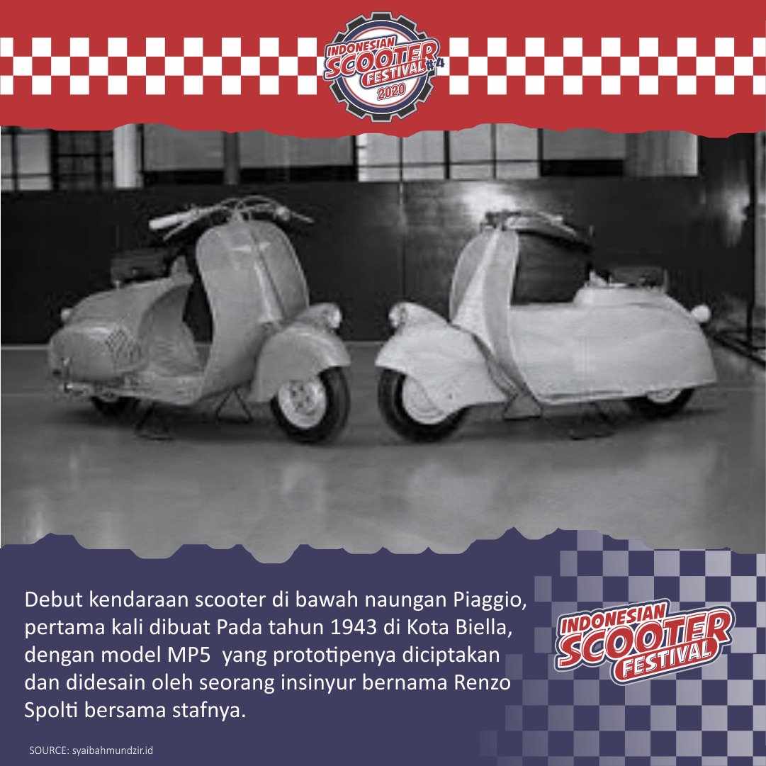 indoscooterfest's tweet photo. Piaggio MP5 dalam penyebutannya memiliki arti "Moto Piaggio 5" sedangkan nama Paperino merupakan sebutan Italia untuk Donald Duck alias Donal Bebek, karena bentuknya menyerupai tokoh kartun Disney tersebut.
.
SEE YOU AT
INDONESIAN SCOOTER FESTIVAL #4 ON DESEMBER 2020. https://t.co/m7lOnejE6k