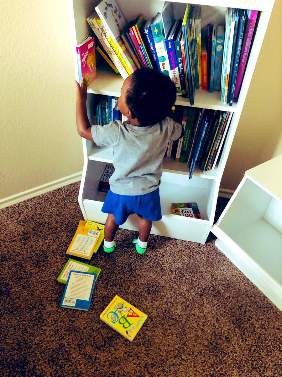 DeeJones1231's tweet photo. Picking out a book for bedtime is quit a task for this little one ๐๐๐ He always has to look through at least 5 different books but I wait patiently๐ฅฐ #ReadingWithKross #BlackBoyJoy #BooksOverToys https://t.co/xwPXDEousg
