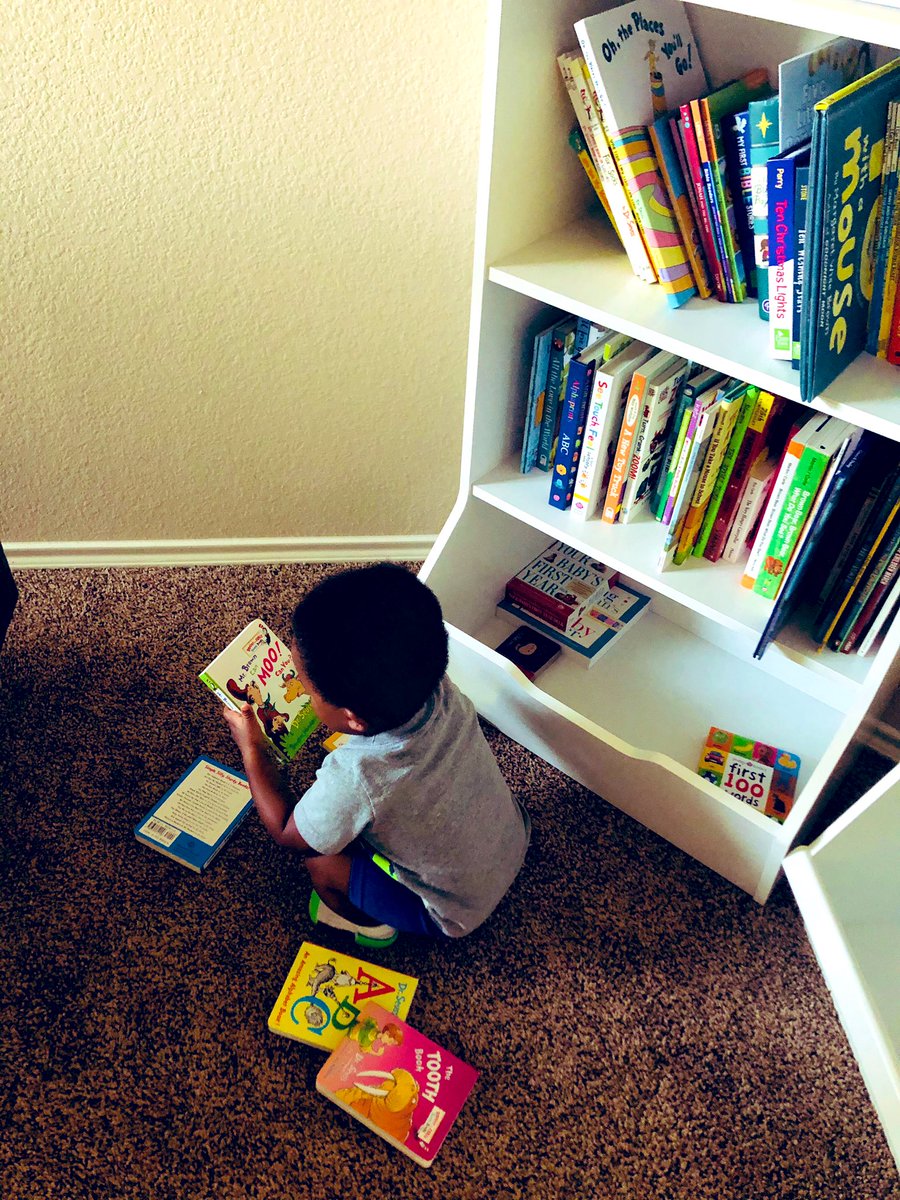 DeeJones1231's tweet photo. Picking out a book for bedtime is quit a task for this little one ๐๐๐ He always has to look through at least 5 different books but I wait patiently๐ฅฐ #ReadingWithKross #BlackBoyJoy #BooksOverToys https://t.co/xwPXDEousg