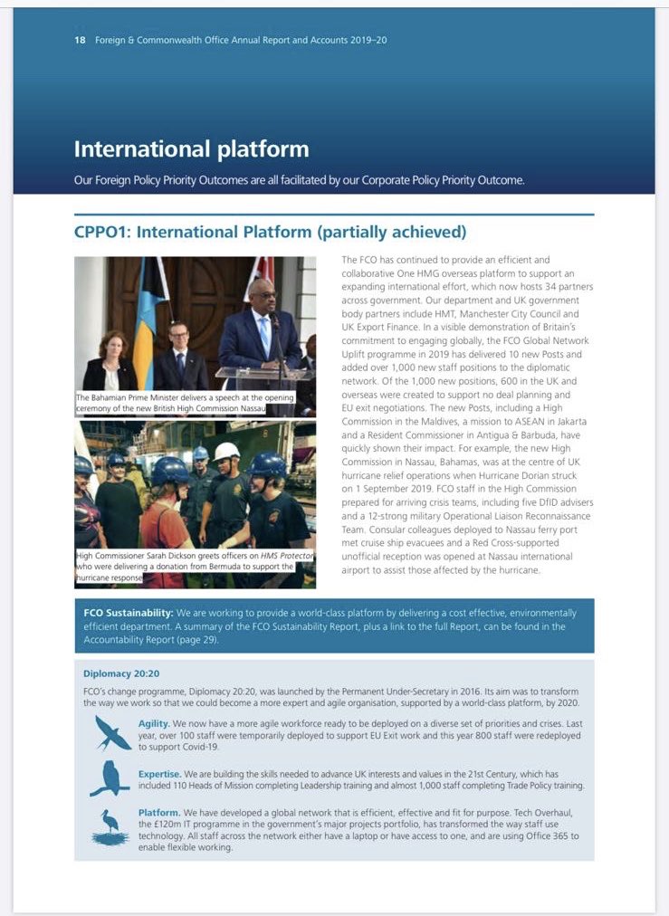 AliJerusa's tweet photo. Weβve made the @foreignoffice annual report @SarahDicksonUK excellent work #Diplomacy2020 #MicroMission #UKinTheBahamas https://t.co/bb6KAWVW0d