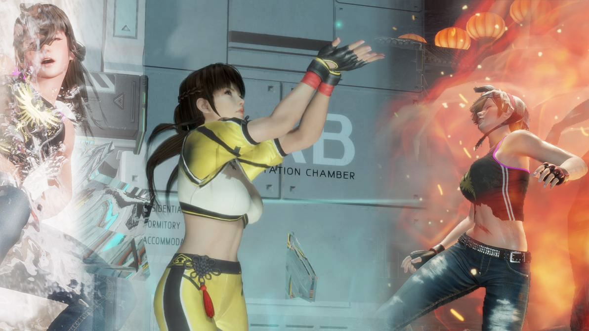 Leitomi2's tweet photo. Leifang while training Tai Chi Quan envisions her defeating Hitomi. @DOATEC_OFFIClAL 

#hitomi #leifang #deadoralive #doa #deadoralive6 #doa6 #videogamewallpaper #hitomixleifang #leifangxhitomi #hitomiandleifang #leifangandhitomi https://t.co/YmhPGnuT5k