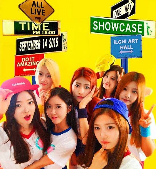 the promo pics for their debut showcase