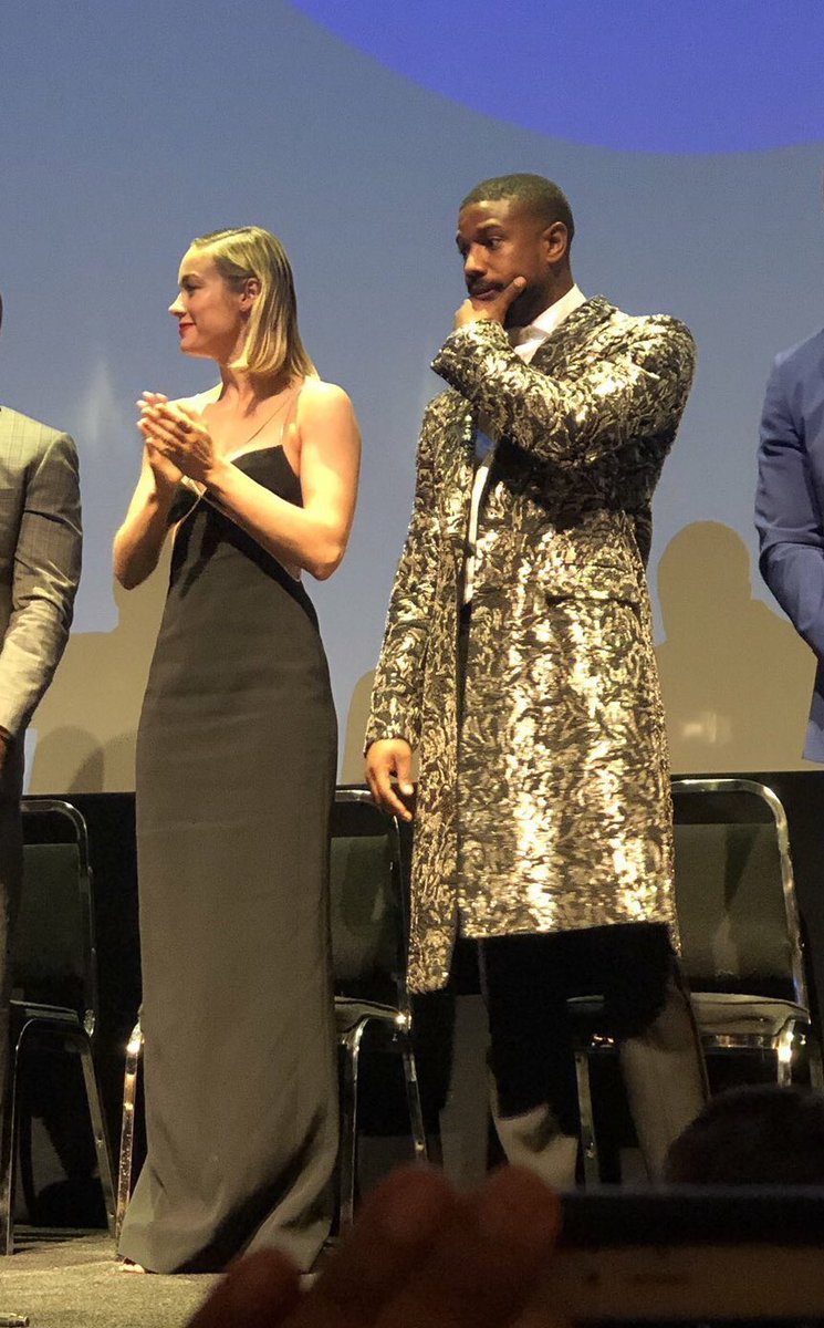 brieposts's tweet photo. Brie Larson and Michael B. Jordan https://t.co/XJOcPpMlSu