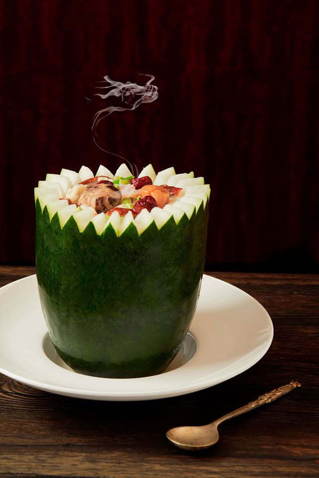 Using the finest seafood and double-boiled to perfection, don't miss our refreshing winter melon soup and other delicacies such as Sautéed Prawns and Winter Melon with Black Truffles, Poached Fish Maw and Conpoy with Winter Melon in Chicken Stock and many more!