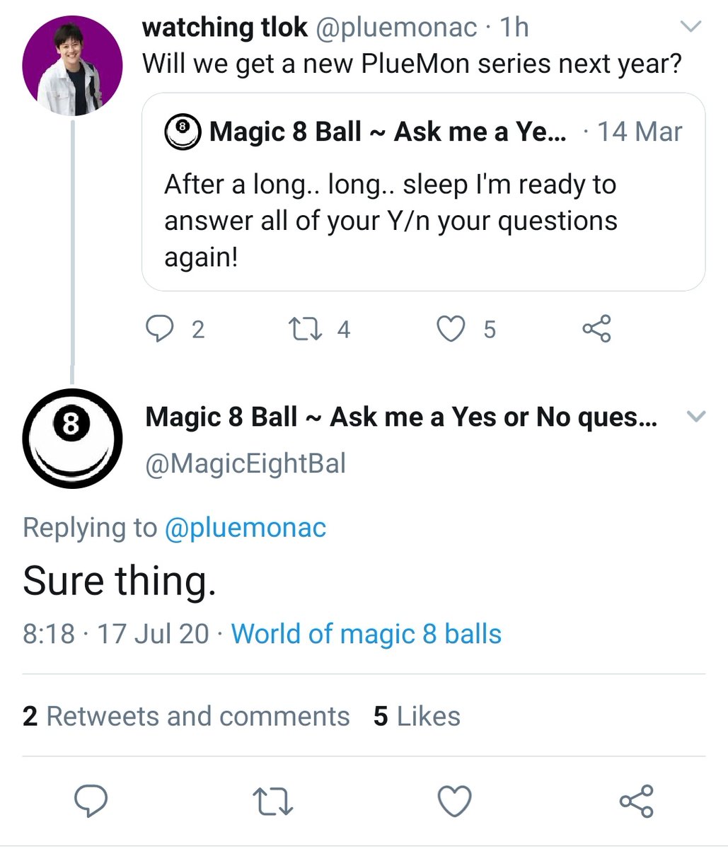 The magic 8 ball says, “Sure thing.”