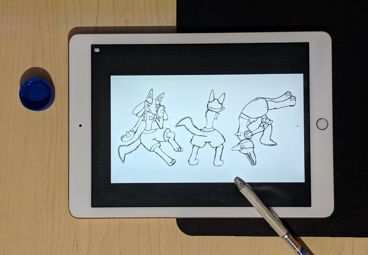 RulasArtworks's tweet photo. I've finally saved enough money to get an iPad though, I might be using an improvised pencil, but I'm working on it xD https://t.co/V7XKOatcTz