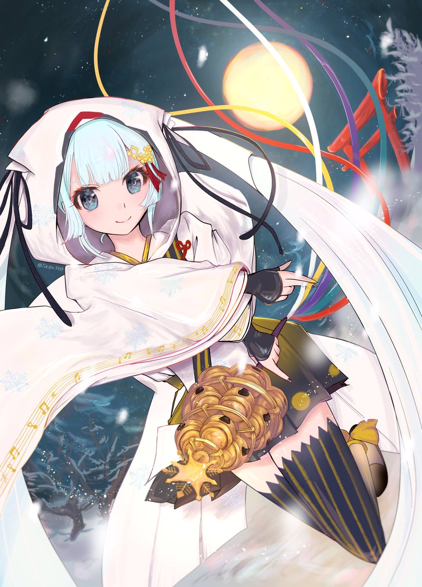 初音ミク ,雪ミク 「雪ミク2018ちゃん描きました❄️

雪ミクさんは描いてて楽しいです♪ 」|栗山のイラスト