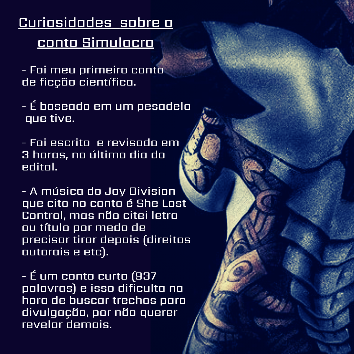LeDerMonio's tweet photo. Tenho recebido alguns feedbacks muito legais sobre o meu conto, então decidi compartilhar algumas curiosidades ^^
#cartolaeditora #premiocartola2020 #almaartificial #simulacro https://t.co/bLDQPdJoXA