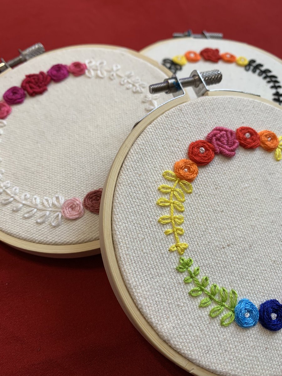 HollandSinclair's tweet photo. @laurynashleym I’m working on a bunch of customizable pride hoops with a couple different lesbian flag options (still working on the second one)🥰 
They’ll be available on Etsy or DM soon https://t.co/9gUgtdzZIT