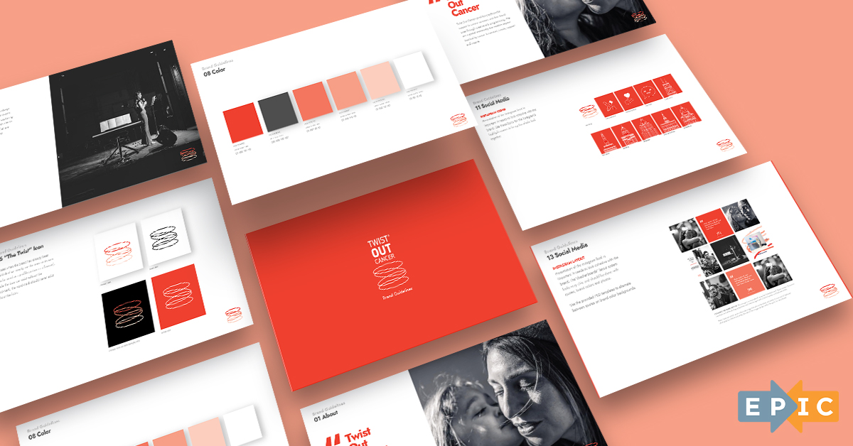 iamepic's tweet photo. EPIC Sprints in Action No.2: Twist Out Cancer 
We created new brand guidelines and social templates. Kudos to: CD @LaraHerzer; Designer @KarolinaMalaczynski; Copywriter @KennyLapins; Strategist @AlexandraTatro. How very @iamepic!
Join a future EPIC team: https://t.co/Q9ui0TgGrH https://t.co/31kdF1eLrF