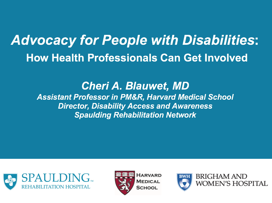 CheriBlauwetMD's tweet image. Excited to talk to the @uabmedicine Dept of #Physiatry tomorrow on how health professionals can be advocates for PWD - timely given #ADA30 right around the corner. 👍

We'll discuss:
-How PM&amp;amp;R is rooted in advocacy
-Authentic advocacy 
-How to put on your own O2 mask first