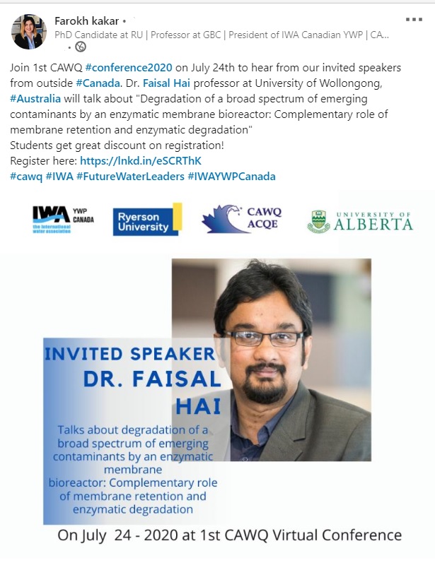 DrFaisalHai's tweet image. #CAWQ @IWAHQ @iwaywp #StrategicWaterInfrastructureLab @uowresearch @uoweis
 linkedin.com/posts/activity…