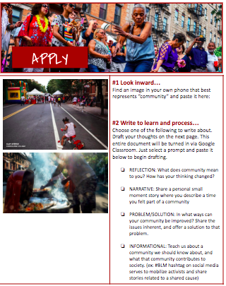 I love hearing all the ways you plan to create community in a remote classroom. Here is a community lesson I created based on inspiration from <a href="/nytimes/">The New York Times</a>! What inspires you? What are you creating these days? bit.ly/communityhyper… #hyperdocs <a href="/TsGiveTs/">TeachersGiveTeachers</a>