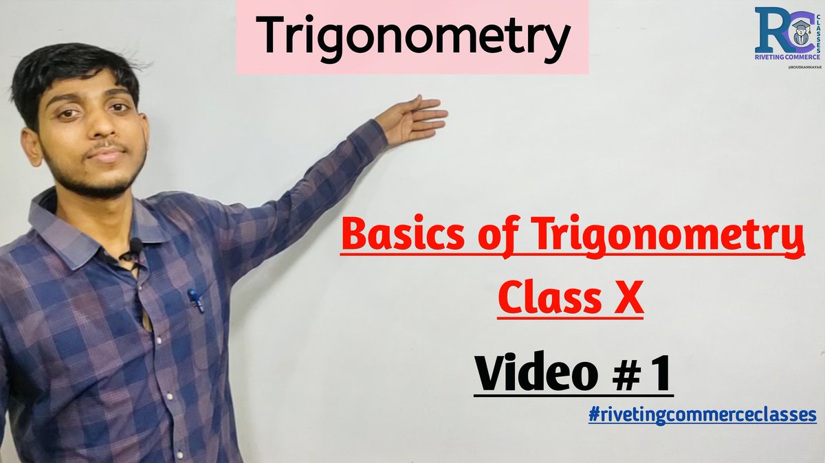 rivetingcommerc's tweet photo. Stayhome, Staysafe and study from home on youtube. https://t.co/alHcMFb8TP
Trigonometry (Basics of Trigonometry)
#video1 #stayhome #fightagainstcorona 
#staysafe #studyfromhome #rivetingcommerceclasses #10thclass #NCERT #Maths  #mathematics #cbse #biharboard https://t.co/0eSTquCBqe
