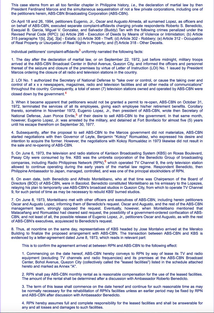 and the end result was transfers done under duress for which neither Marcos' cronies nor the government had any intention of fully honoring. See this timeline from a court case ( https://lawphil.net/judjuris/juri2008/oct2008/gr_133347_2008.html) as well as...