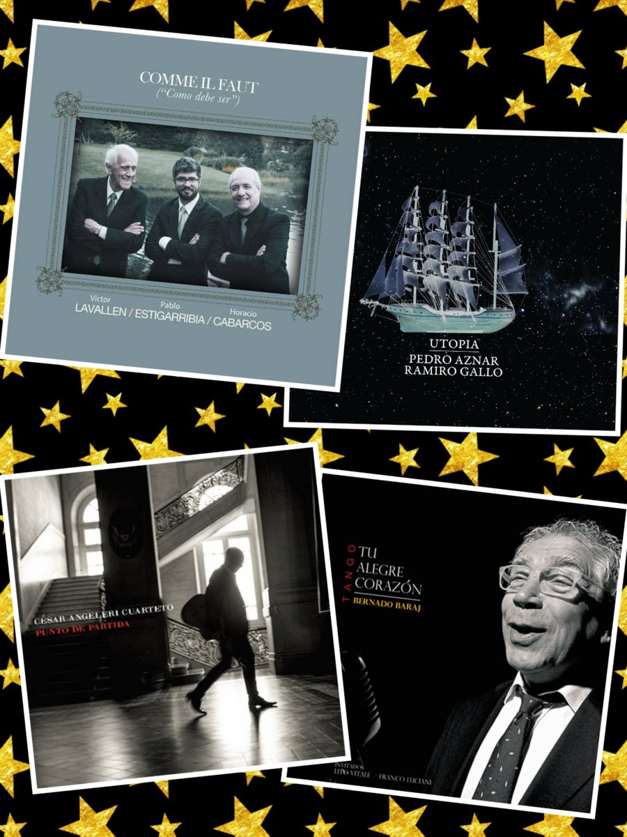 ahem927's tweet photo. #MONOTEMÁTICO: #PremiosGardel 

⭐ @Pedro_Aznar y @RamiroGallo66: disco "Utopía" y canción "Quédate".

⭐ #cesarangeleri Cuarteto: disco "Punto de partida".

⭐ #TríoLavallénEstigarribiaCabarcos: disco "Comme il faut".

⭐ #bernardobaraj: disco "Tu alegre corazón".

@la2x4 https://t.co/HFAZJsi5db