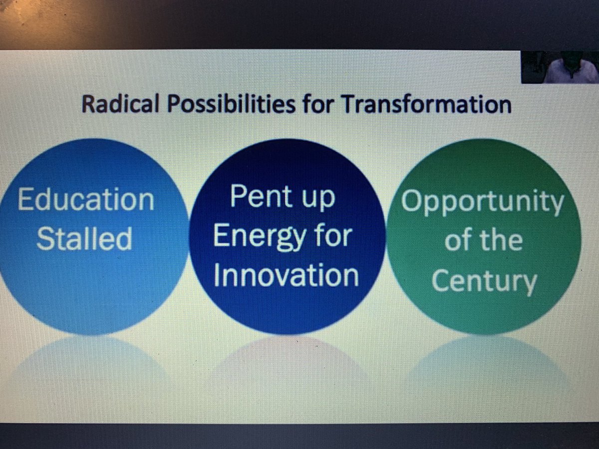 MartinezVenez's tweet photo. Ty @NewPedagogies Amazing virtual conference providing depth in transformation change, wellbeing through communication + collaboration, reinforcing pedagogical practice apprentices while we “reimagine the future” w strong moral imperative #npdl #NZDLL #dll @TDOttawa #ocsbAtHome https://t.co/39bLphKObC