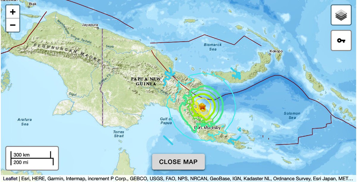 chematierra's tweet image. AVISO:
Fuerte #sismo en #PapúaNuevaGuinea 
-M6.9 (muy fuerte)
-Prof 85.5km
-Epicentro: 114 km al N de #Kokoda, #PapuaNewGuinea
Julio 17/02:50:23 (UTC)
earthquake.usgs.gov/earthquakes/ev…