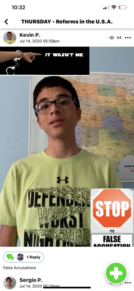 misscguillory's tweet photo. Campers using features in @Flipgrid to further push their reform movements! The “New Normal” is really cool! Reconnecting with families one topic at a time! @Msreboot2020A @MrJNickerson @AldineISD @Mr_Gadget007 @lace_chap @HistoryStrong https://t.co/9l25j7qV9G