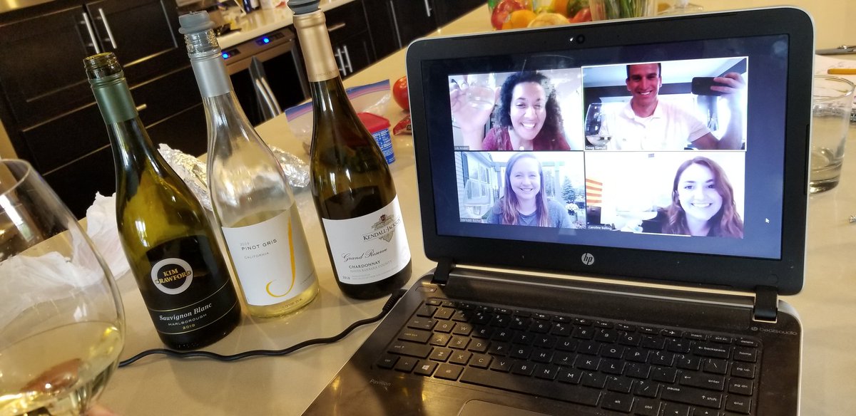 SAMPPL (@samppl_purdue) on Twitter photo So nice to get "together" for a lab meeting and wine tasting to celebrate the simple things, like managing to muddle through 4 months of Pandemic, as well as some great productivity and accomplishments along the way!
<a href="/caroballing/">Caroline Balling (she/her)</a> <a href="/MeredithABucher/">Meredith Bucher, PhD</a> <a href="/AssaadLily/">Lily Assaad (she/her)</a> So nice to get "together" for a lab meeting and wine tasting to celebrate the simple things, like managing to muddle through 4 months of Pandemic, as well as some great productivity and accomplishments along the way!
<a href="/caroballing/">Caroline Balling (she/her)</a> <a href="/MeredithABucher/">Meredith Bucher, PhD</a> <a href="/AssaadLily/">Lily Assaad (she/her)</a>