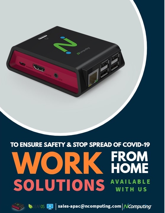 ncomputingasia's tweet image. NComputing work from home solutions.

#ncomputing #workingfromhome #covid19 #business #leader #rx300