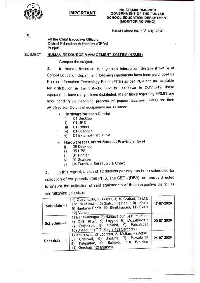 UstadSays's tweet photo. Human Resource Management System (HRMIS)
Hardware collection for #eProfile of teachers from @PITB_Official
#NotificationUstadSays
@SchoolEduPunjab https://t.co/bxmirWWjLC
