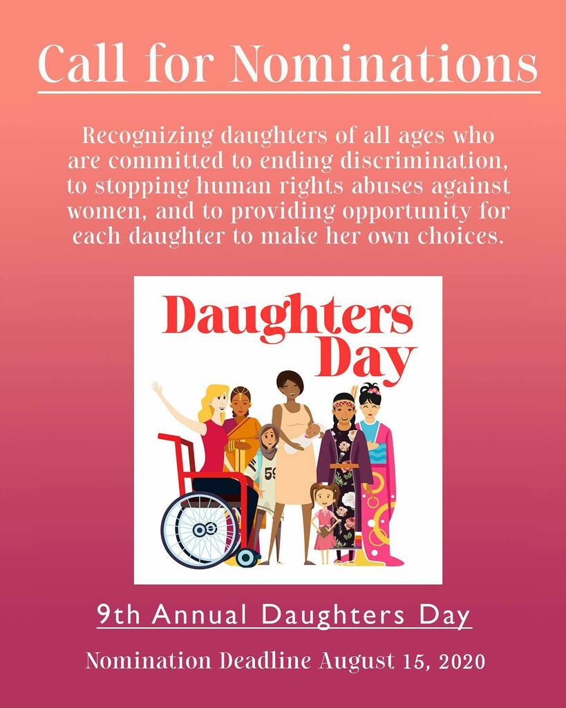 **Residents of Alberta only**
Canadians for a Civil Society (CCS) is celebrating the 9th Annual Daughters Day on September 26, 2020 (virtually). We are calling on Albertans to come together to raise the profile of women in the community that make a positive difference in the…