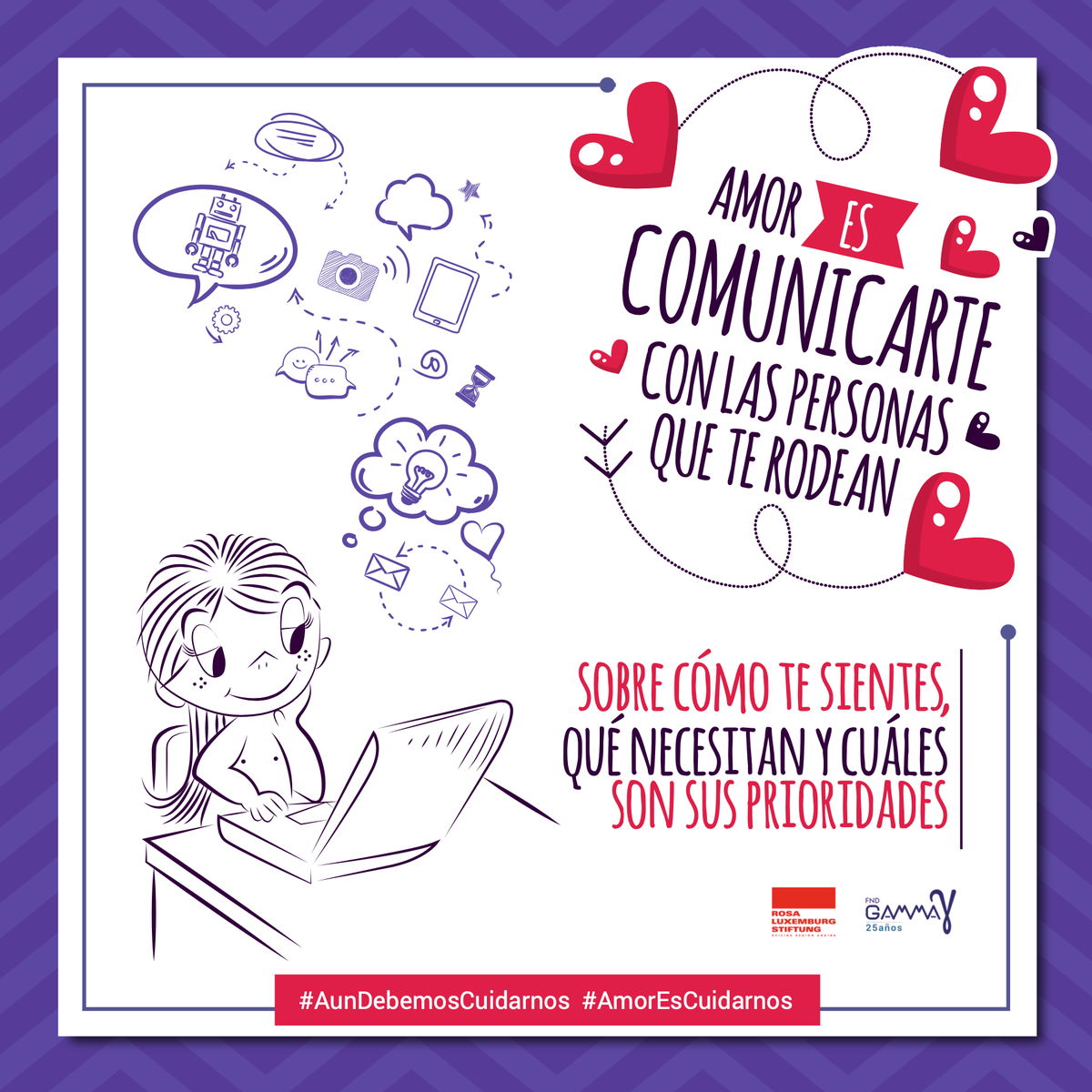 GAMMA_Ecuador's tweet photo. ❤️ #AmorEs... comunicarte con las personas que te rodean sobre cómo te sientes, qué necesitan y cuáles son sus prioridades.

#AunDebemosCuidarnos
#CuidándomeTeCuido
#AmorEsCuidarnos https://t.co/nQFuC3RwcZ