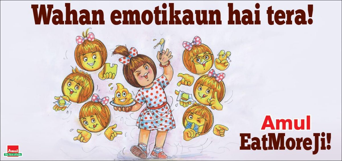 Amul_Coop's tweet photo. #Amul Topical: Today is #WorldEmojiDay https://t.co/z2eDUQDuDq