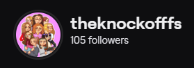 theknockofffs's tweet photo. Also, we hit 100 followers!! Thank you all so much for your continued support. (We actually hit 105 today, so thank you again for that!) https://t.co/MzKdqQSEvp