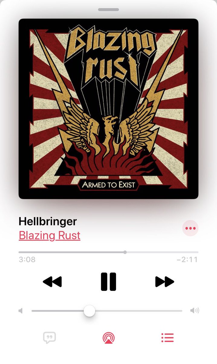 papalica_HMF's tweet photo. #BlazingRust - Hellbringer - https://t.co/e2RoekvnSF @YouTubeより
突然フォローされ、じゃ聴いてみるかと、ダウンロードしたら大当たり^_^ロシアサンクトペテルブルク出身の5人組、2017年のデビューフルから。何しろボーカルが魅力的。W.Axel Roseパワーメタルを歌うみたいな感じ。掘り出しもの。 https://t.co/6XZ5jVS7dI