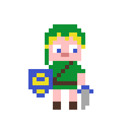comixtrash's tweet photo. #Link from #Zelda #MasterSword #MasterShield #pixelart https://t.co/QzsifmcADO