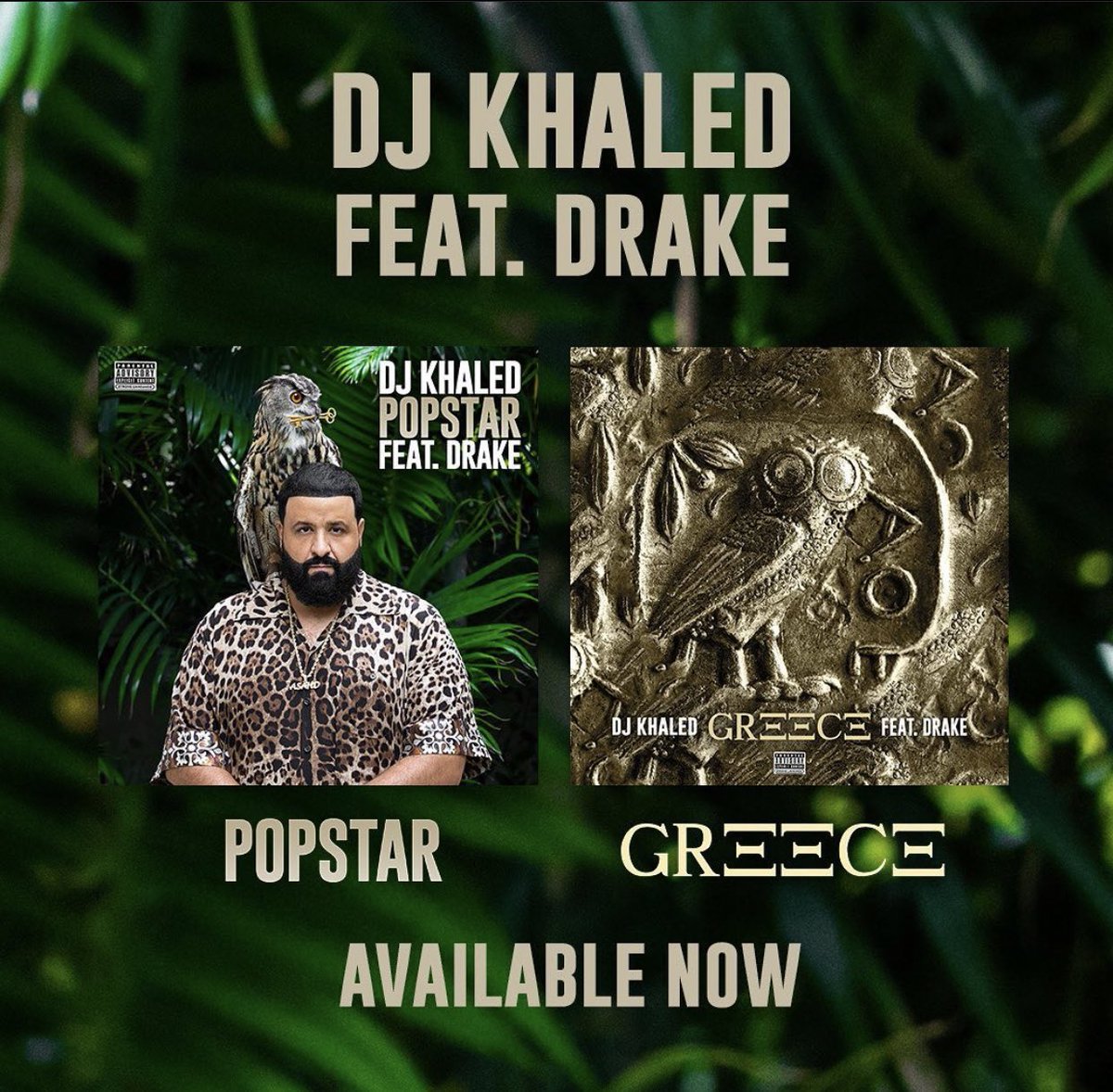 WordOnRd's tweet photo. POPSTAR &amp; GREECE out NOW! ⭐️🇬🇷 @djkhaled @Drake https://t.co/R6eiPr538P https://t.co/rMg28BEEbg