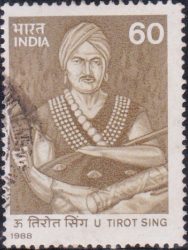 He was the king of the Khadsawphra Syiemship. U Tirot Singh (‘U’ is the masculine article in the Khasi language), one of the constitutionally chosen chiefs or ‘Syiems’ in the province of Nongkhlow (Nongklaw). (2/n)