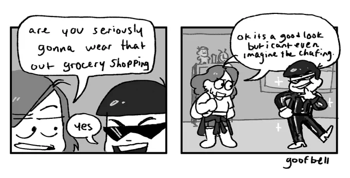 this ones titled Karamatsu discovers the beauty of leather pants. have a good night yall 