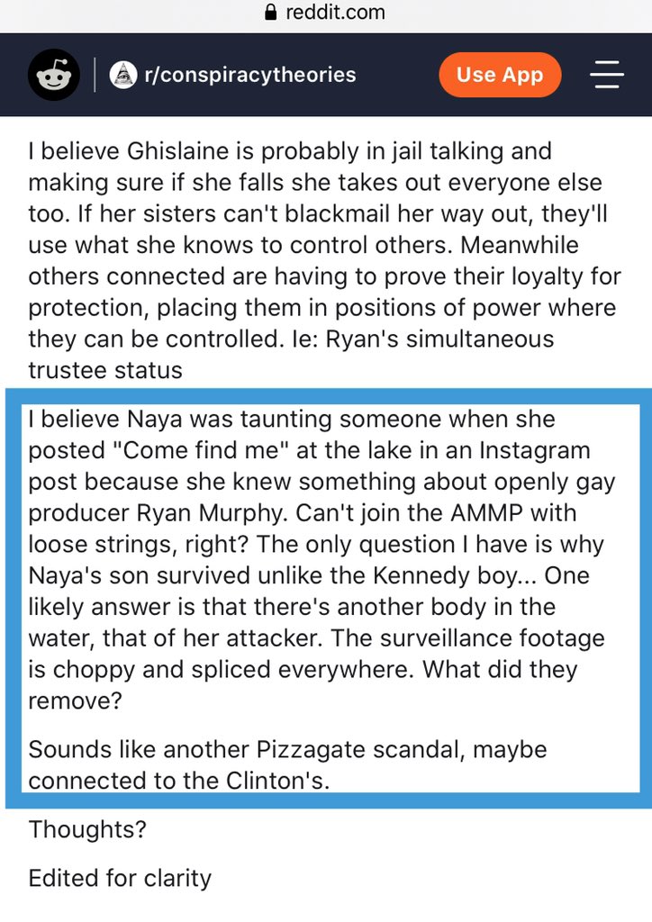 Now, this on reddit seemed quite interesting... Is Ryan Murphy ( Producer) a pedophile?