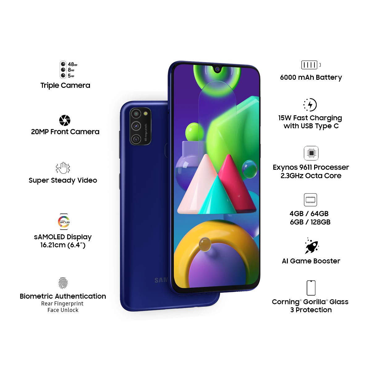 Mayank12120's tweet photo. Samsung Galaxy M21 (Midnight Blue, 6GB RAM, 128GB Storage)

https://t.co/sMZoAXAp2s https://t.co/CueEPe1jmq