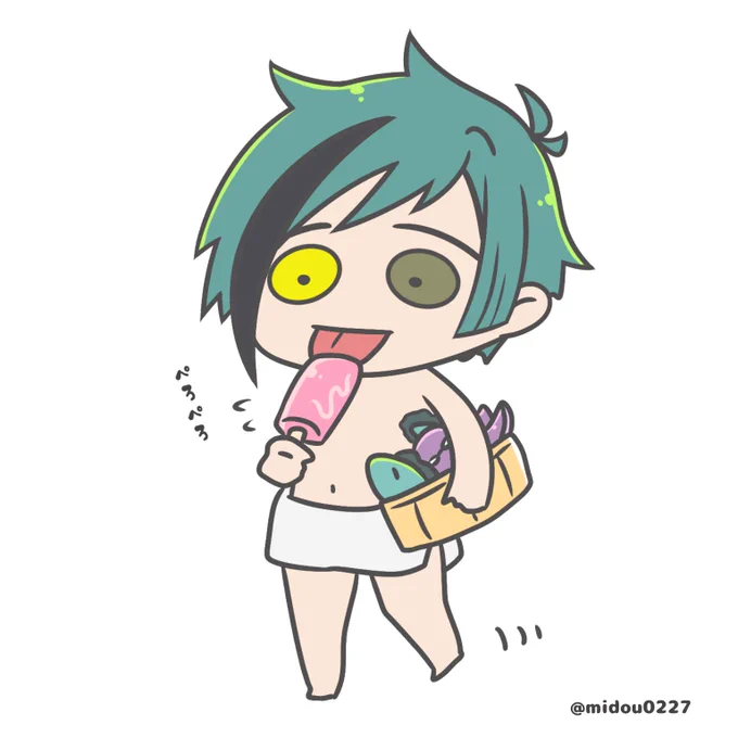 風呂にアイスを持ち込む??? 