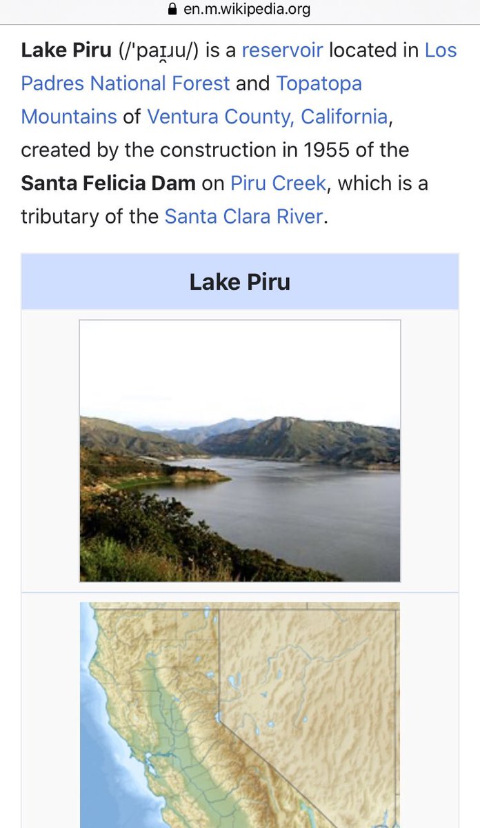 Piru means Demon. They found her in a lake named after it in the Ventura County.