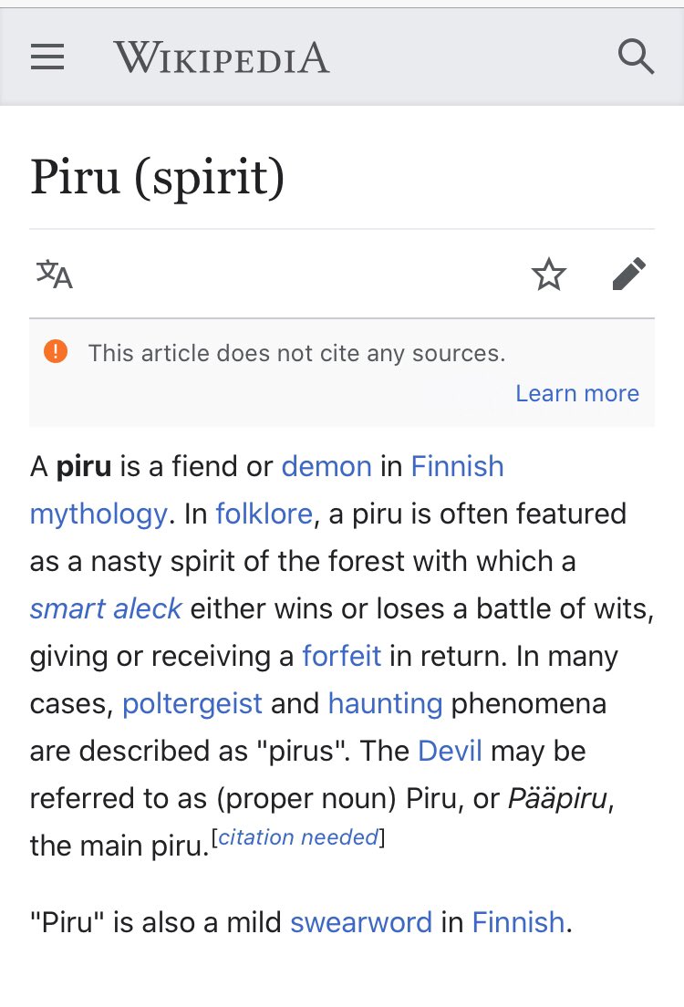 Piru means Demon. They found her in a lake named after it in the Ventura County.