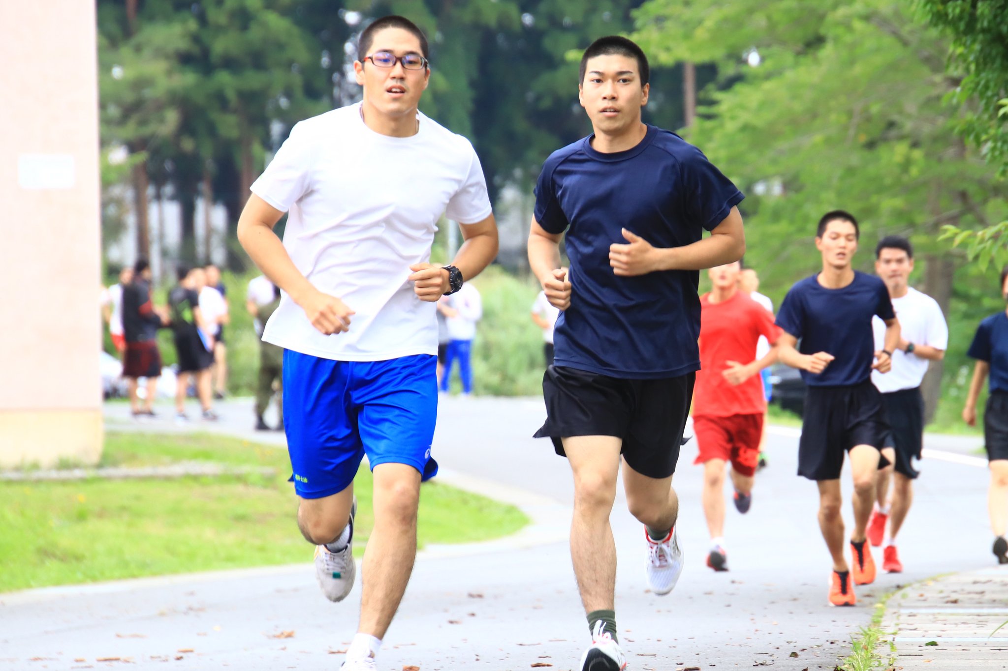 陸上自衛隊 第１師団 体力測定 第３４普通科連隊 板妻 の 新隊員が７月１６日 木 板妻駐屯地において体力測定 を行い 日頃の体力練成の成果について確認し 体力検定合格のため