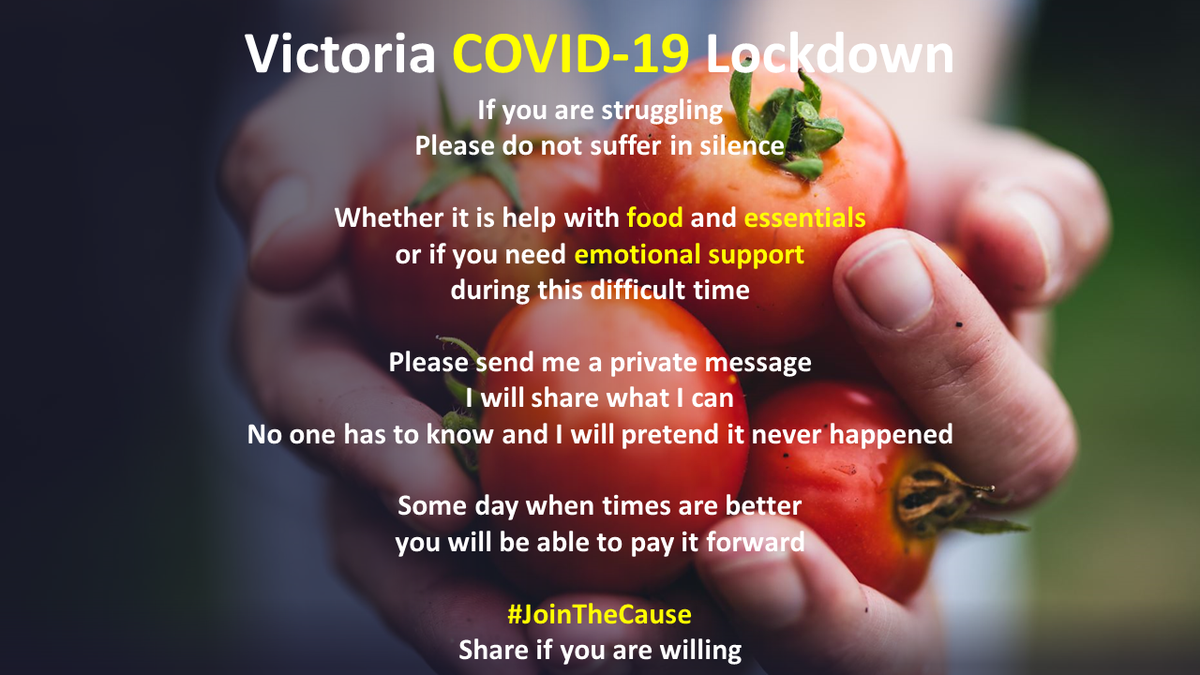 TheAustralianGP's tweet photo. If you are struggling due to #COVID19 lockdown in Victoria, please reach out.

#JoinTheCause #victorialockdown https://t.co/8uB8rvvMZ6