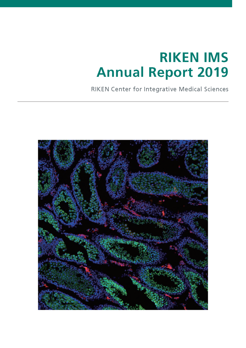 RIKEN_IMS's tweet photo. 理研IMSの１年間の成果をまとめたアニュアルレポートを公開しました！

免疫、ゲノムなど最新の研究成果とセンターの幅広い活動を紹介しています。

https://t.co/VUxsvjdCCv https://t.co/l3hgn61RTJ