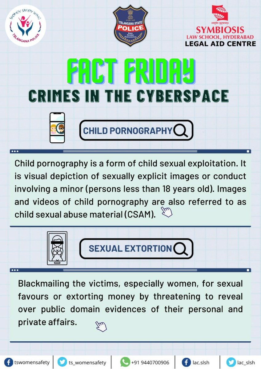 tg_womensafety's tweet photo. During these unprecedented times, cyber crimes against women and children are exponentially rising. 
Armour yourself with awareness and educate yourself on these cybercrimes against women and children
#CybHER #cybersafeforher

@TelanganaDGP @TelanganaCOPs https://t.co/ezOTsjR2UV