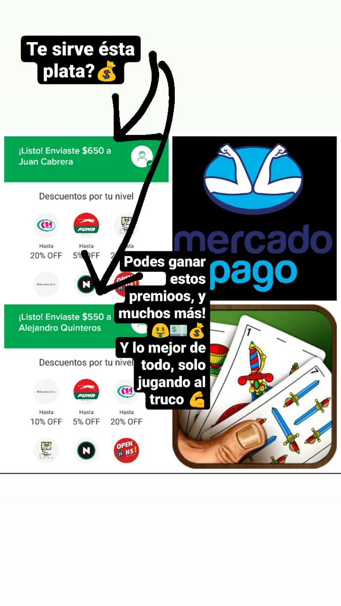 TrucoArg144's tweet photo. Si consideras que jugas bien, aprovecha a ganar plata!!🤑💵💰
Te dejo el link acá abajo!🎮⤵️⤵️⤵️
https://t.co/obiBlxnltz https://t.co/aP5QJQz1L8