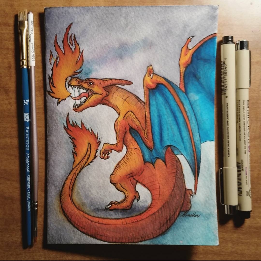 WyvernFlames's tweet photo. Due to some lovely people (*cough* you know who you are) and their support, I'm gonna make an effort to post more of my art on this platform. I hope you all enjoy. 💙 https://t.co/GbT9hnpaME